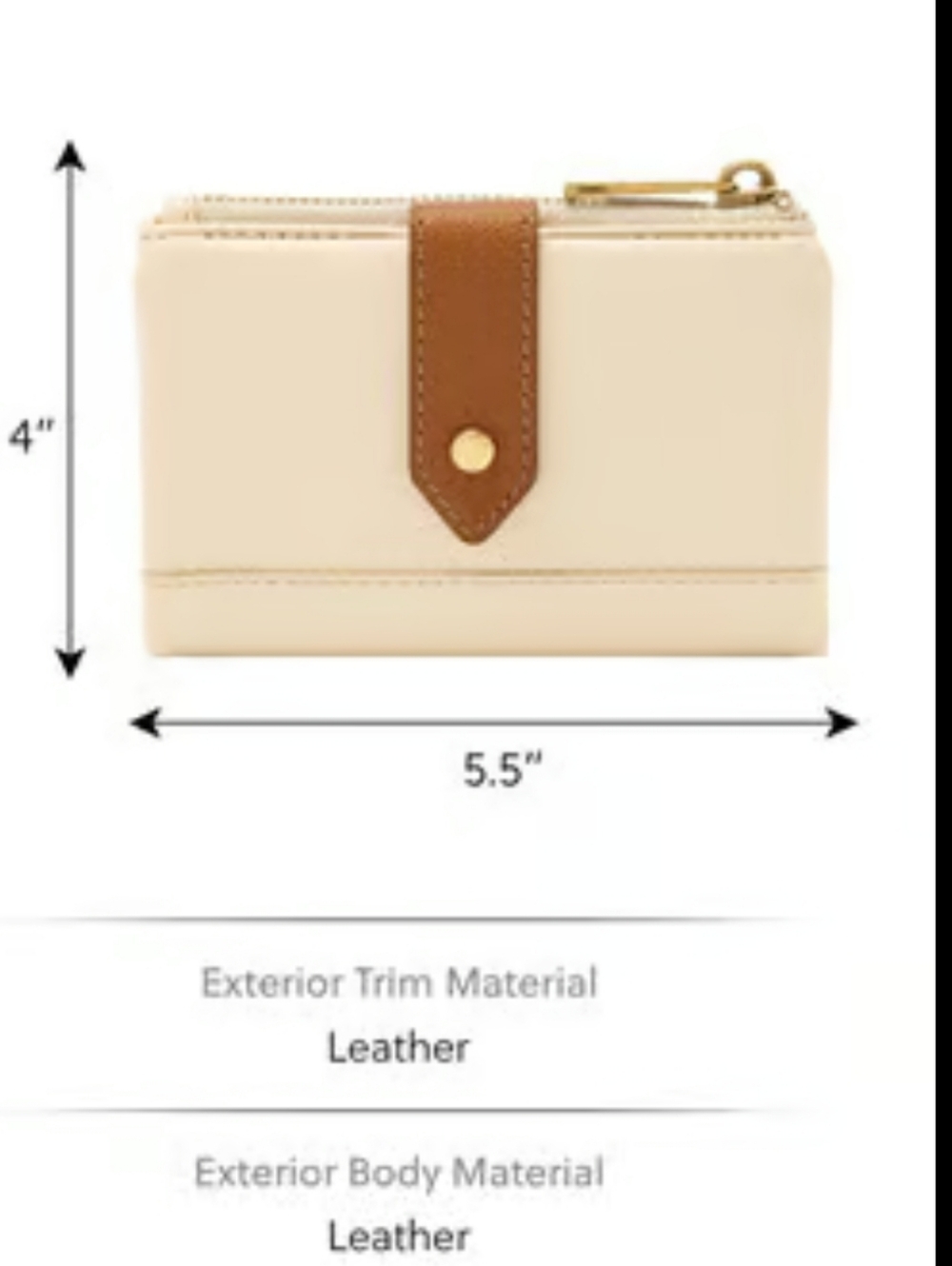 Fossil Lainie Multifunction Two Tone Leather Wallet - Picture 9 of 9